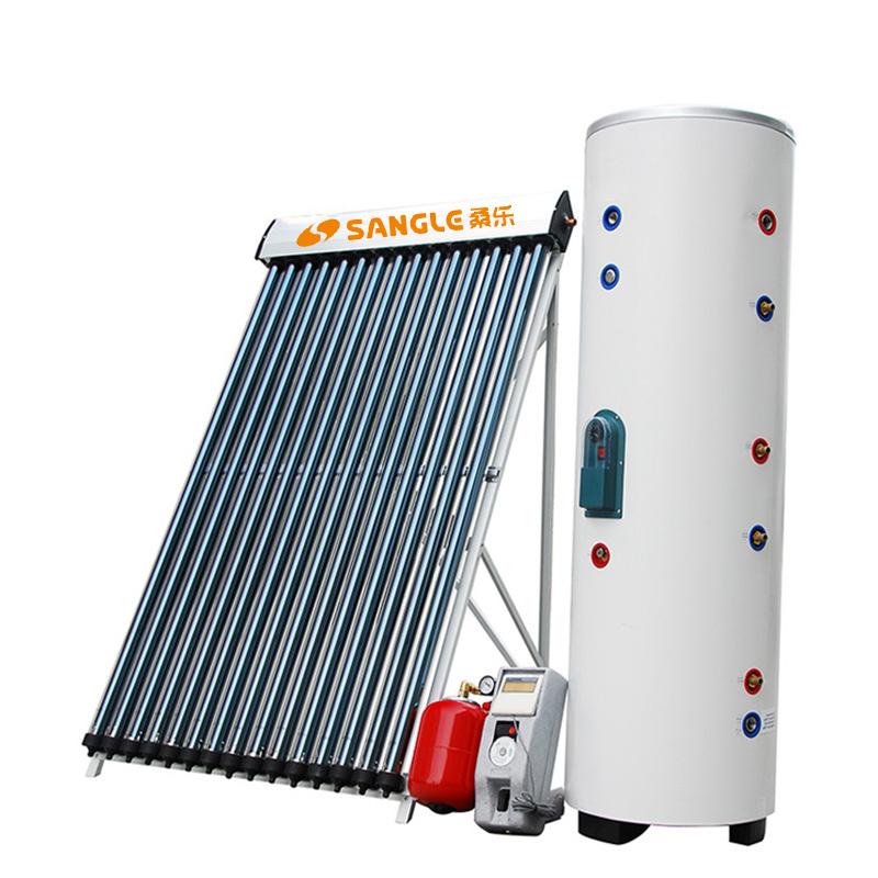 Split Pressurized Heat Pipe Solar Water Heater for Household