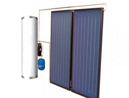 Split Pressurized Flat Plate Solar Water Heater